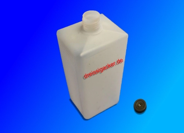 Leerflasche 1000ml vierkant